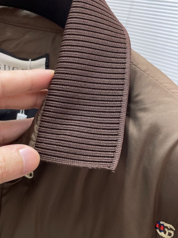 グッチ「Gucci」秋冬ラペル付きコットンジャケット