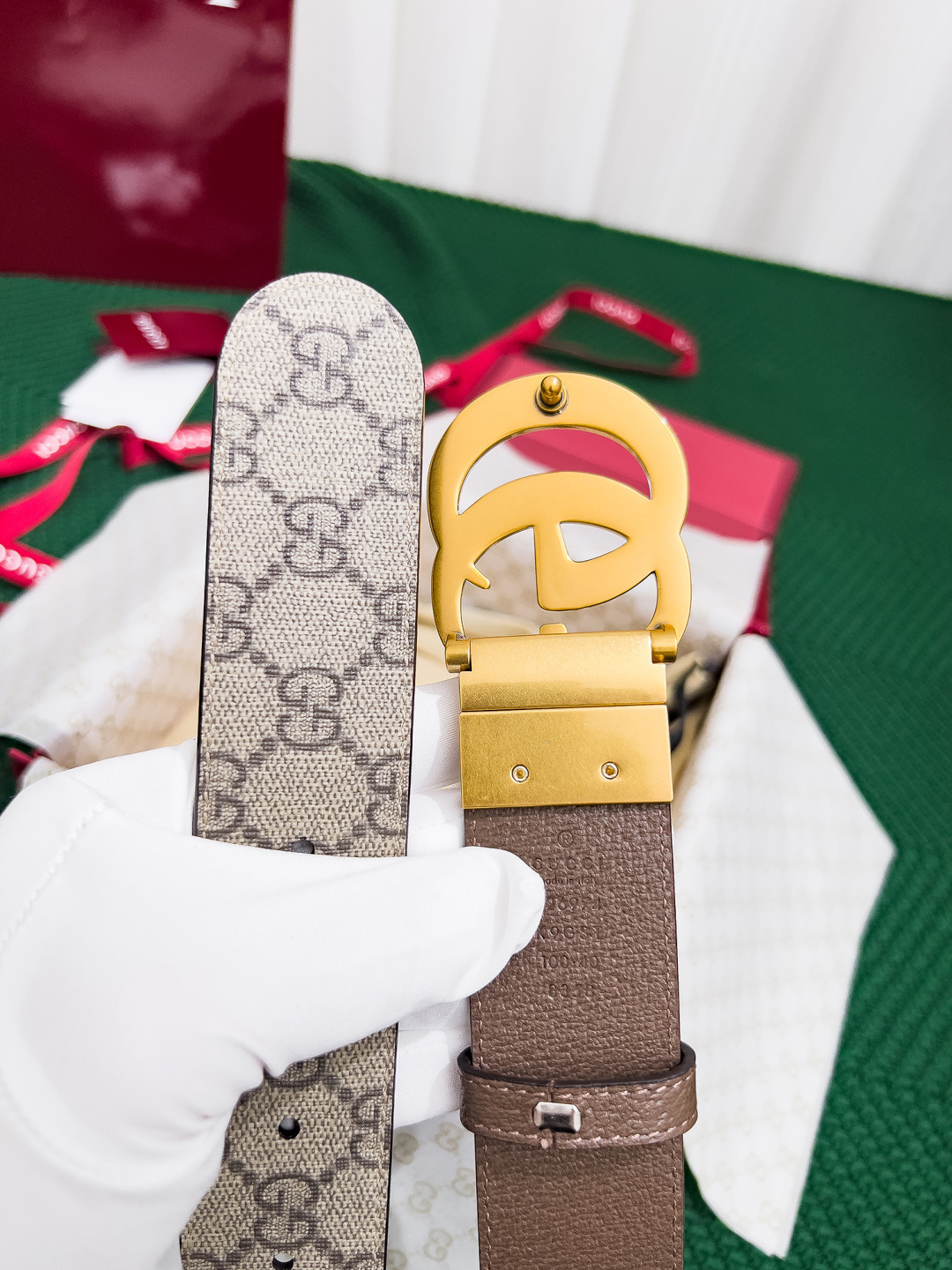【在庫新登場】Gucci イタリアンテイストベルト「全長約 100cm」