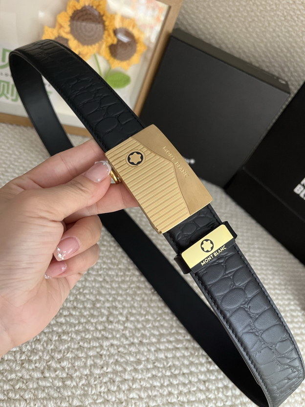 【厳選在庫】Montblanc ビジネスマン正装ベルト「全長約 100cm」