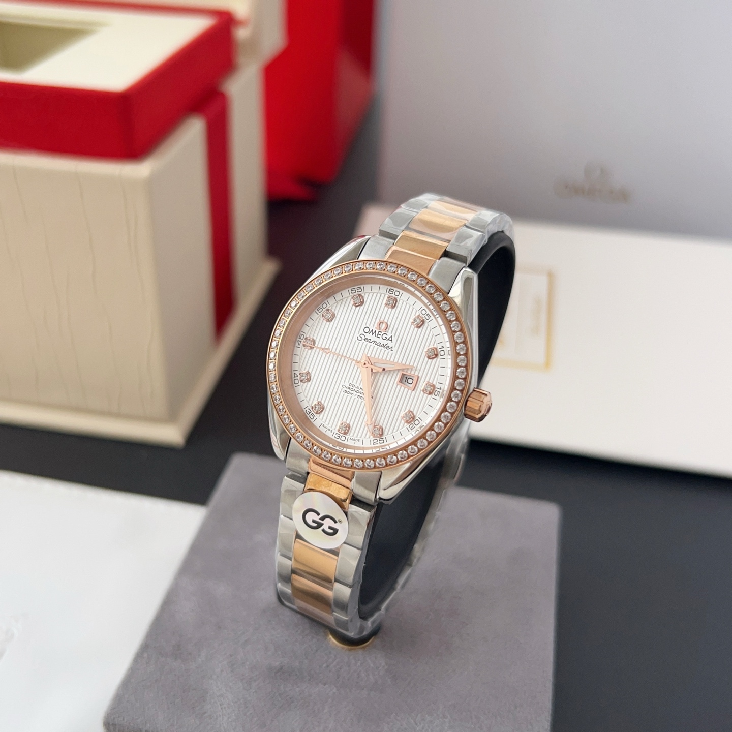 オメガ「Omega」アクアテラ 34mm マスタークロノメーター