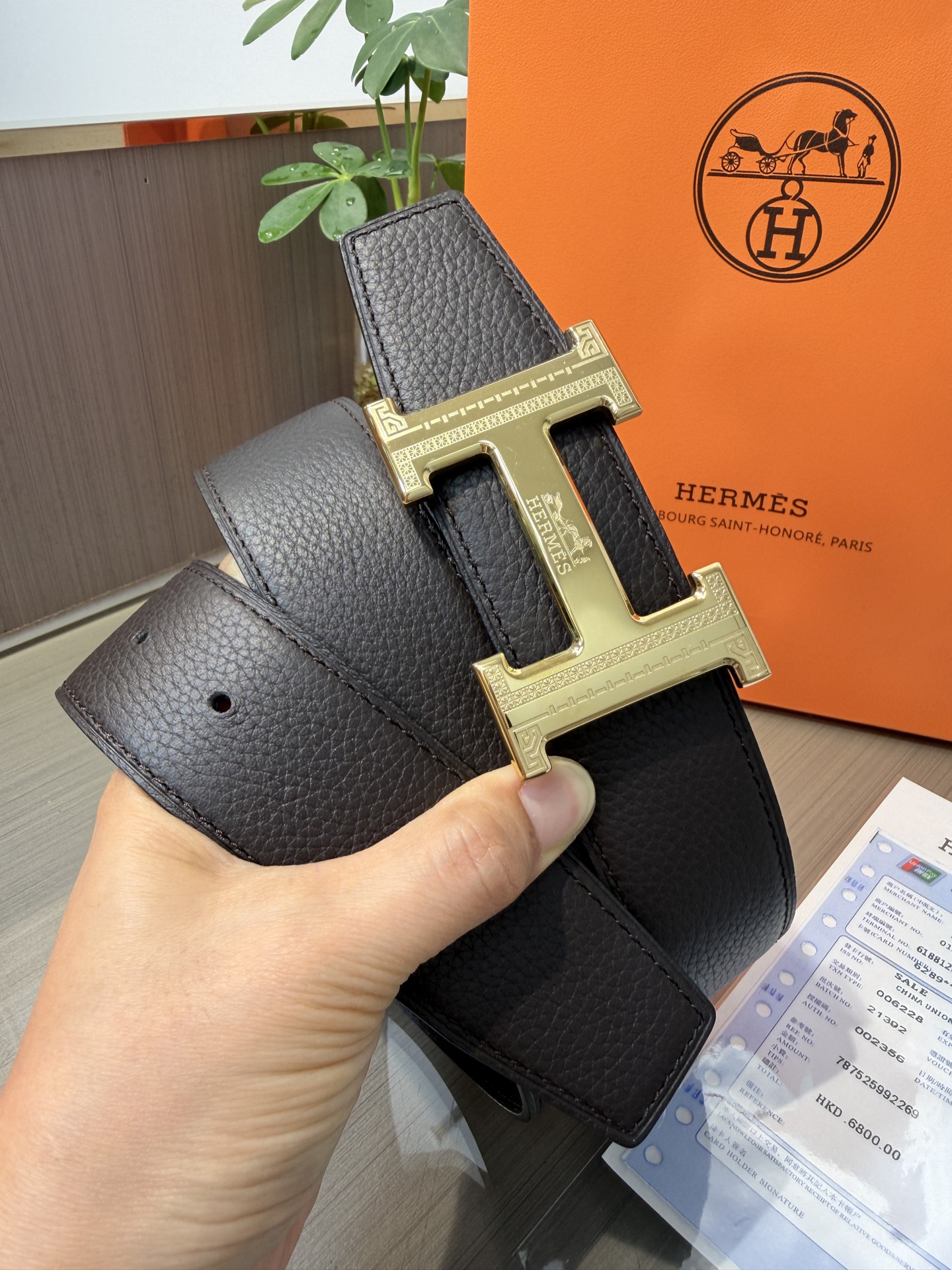 【限定入荷】Hermès フレンチ紳士ベルト「全長約 100cm」