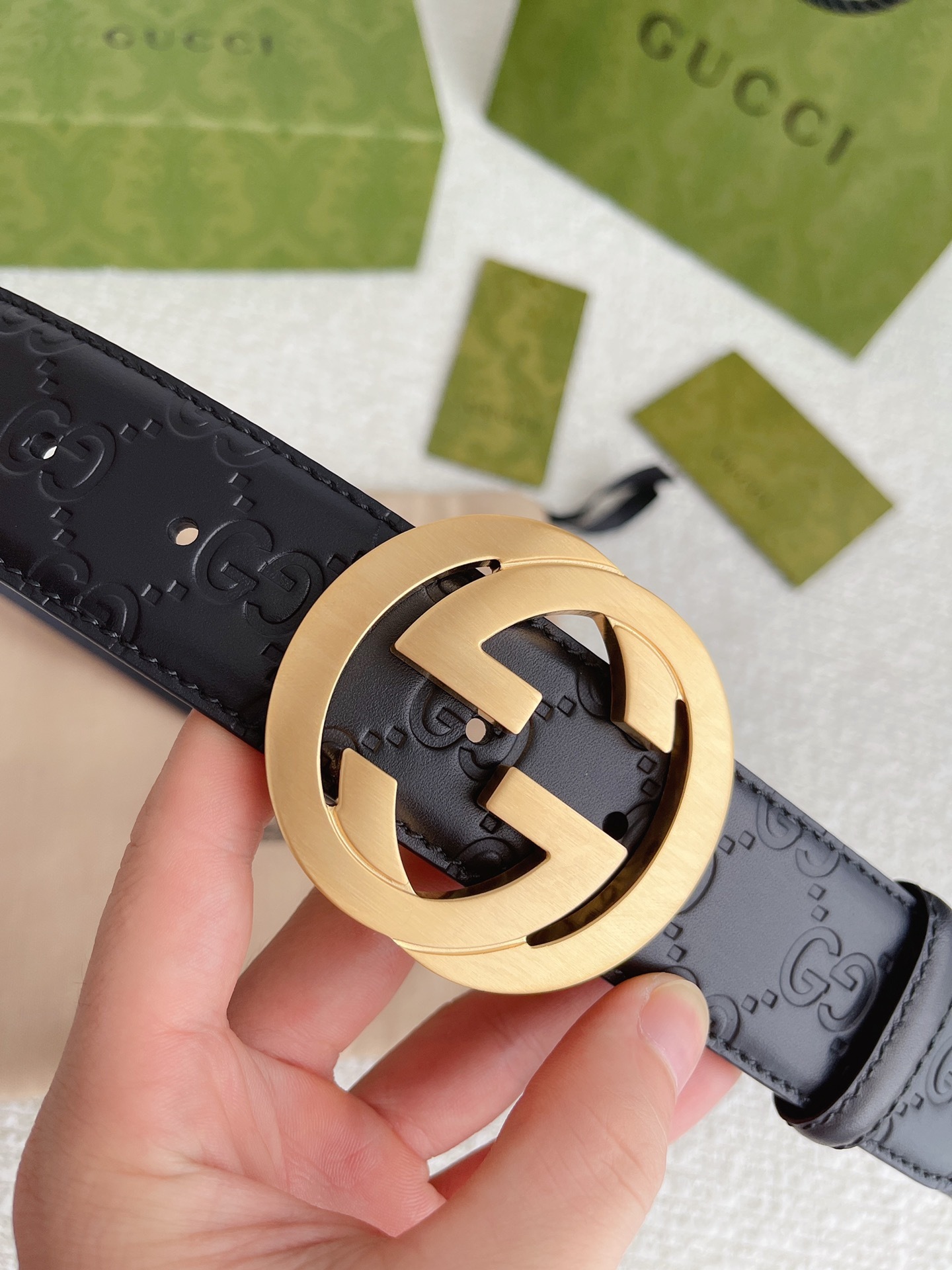 【在庫新登場】Gucci イタリアンテイストベルト「全長約 100cm」