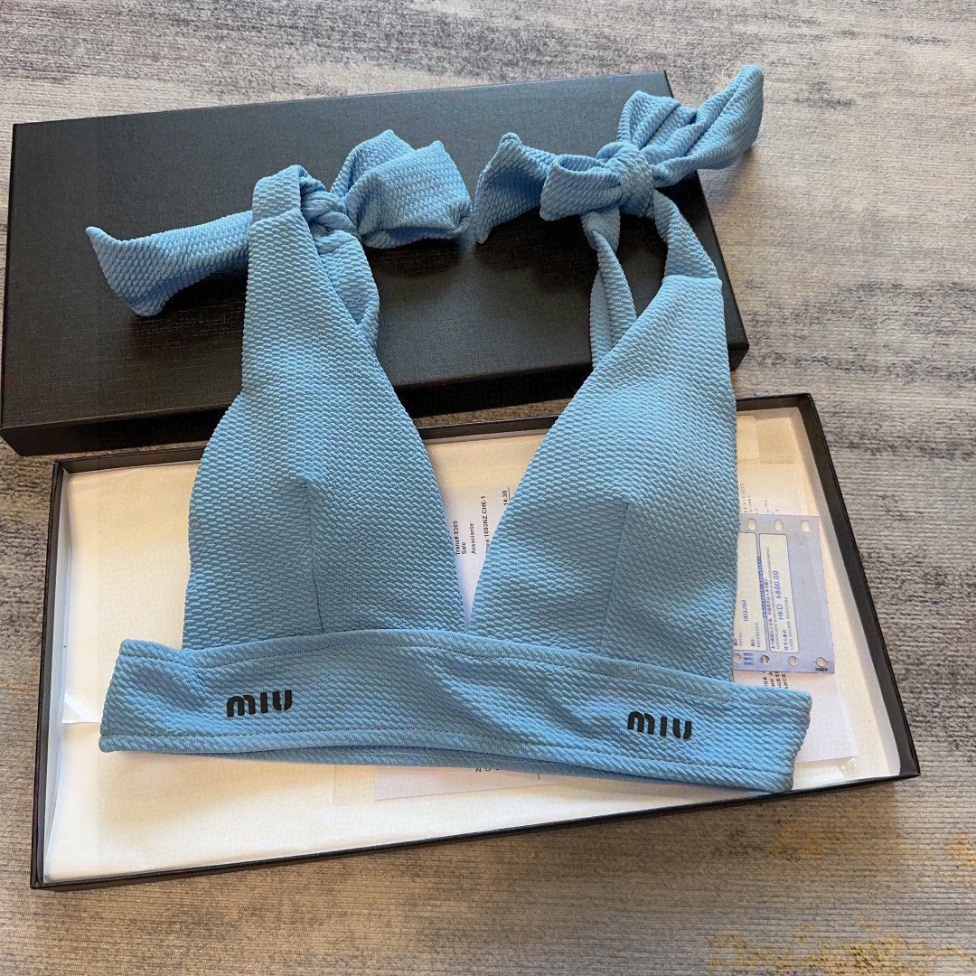ミュウミュウ「Miu Miu」セパレート水着「2025夏季限定・人気プレミアムスイム登場！」