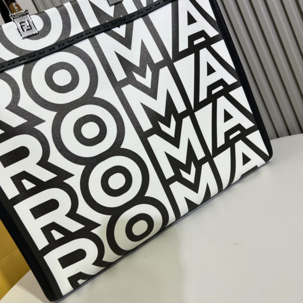 フェンディ「Fendi」Sunshine FF ファブリック ミディアムトートバッグ