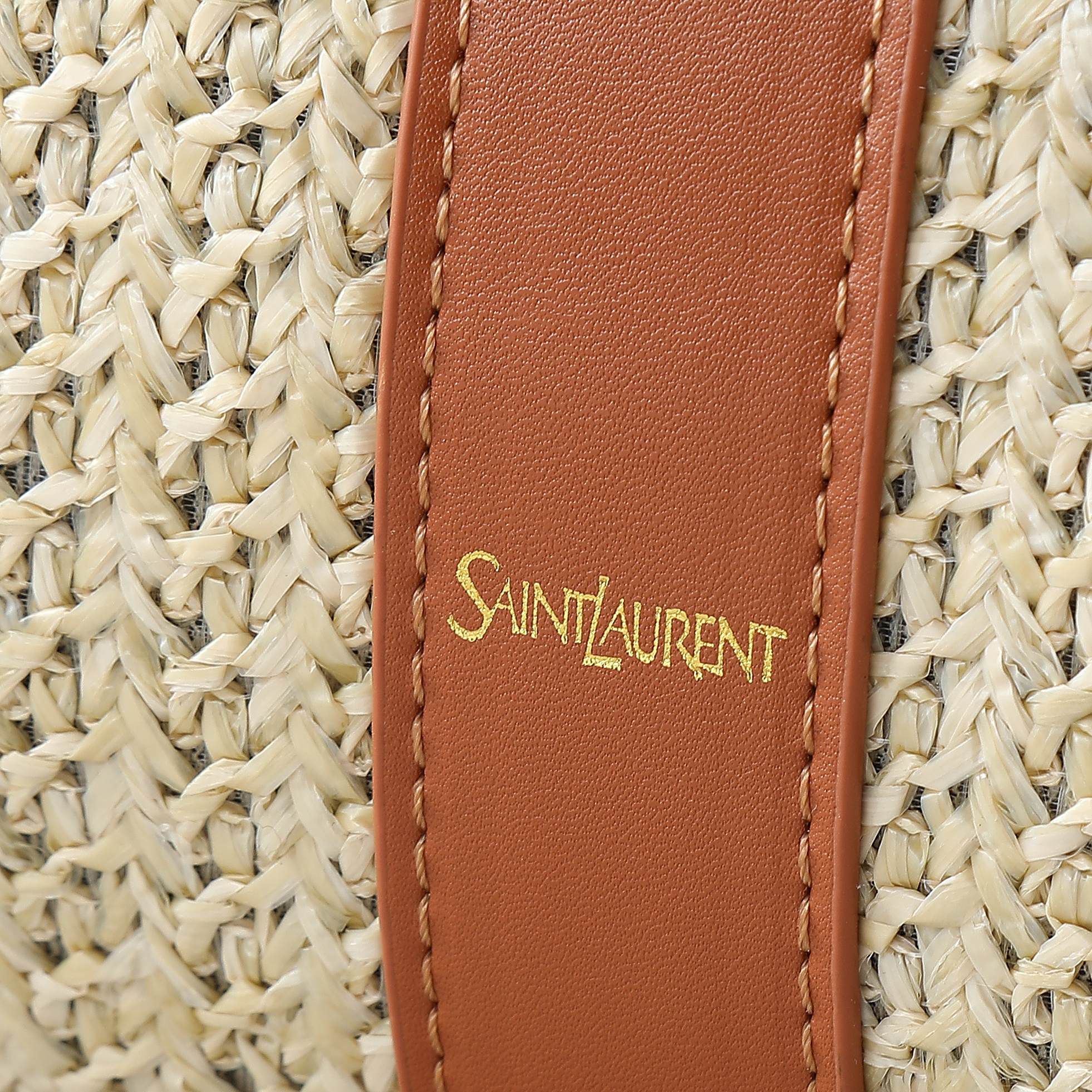 サンローラン「Saint Laurent」ICARE ラフィア トートバッグ