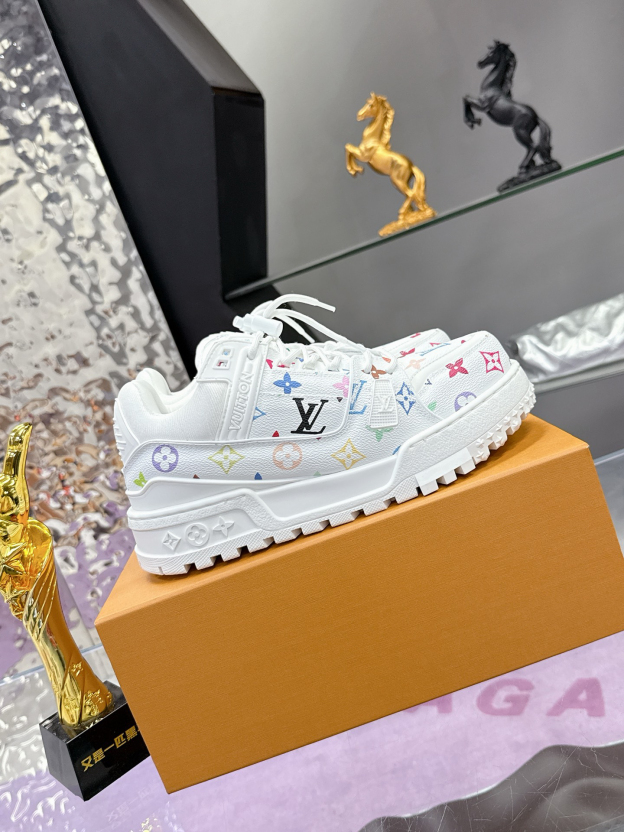 ルイ・ヴィトン「Louis Vuitton」LV × TM LV トレイナー マキシ スニーカー【男女兼用】