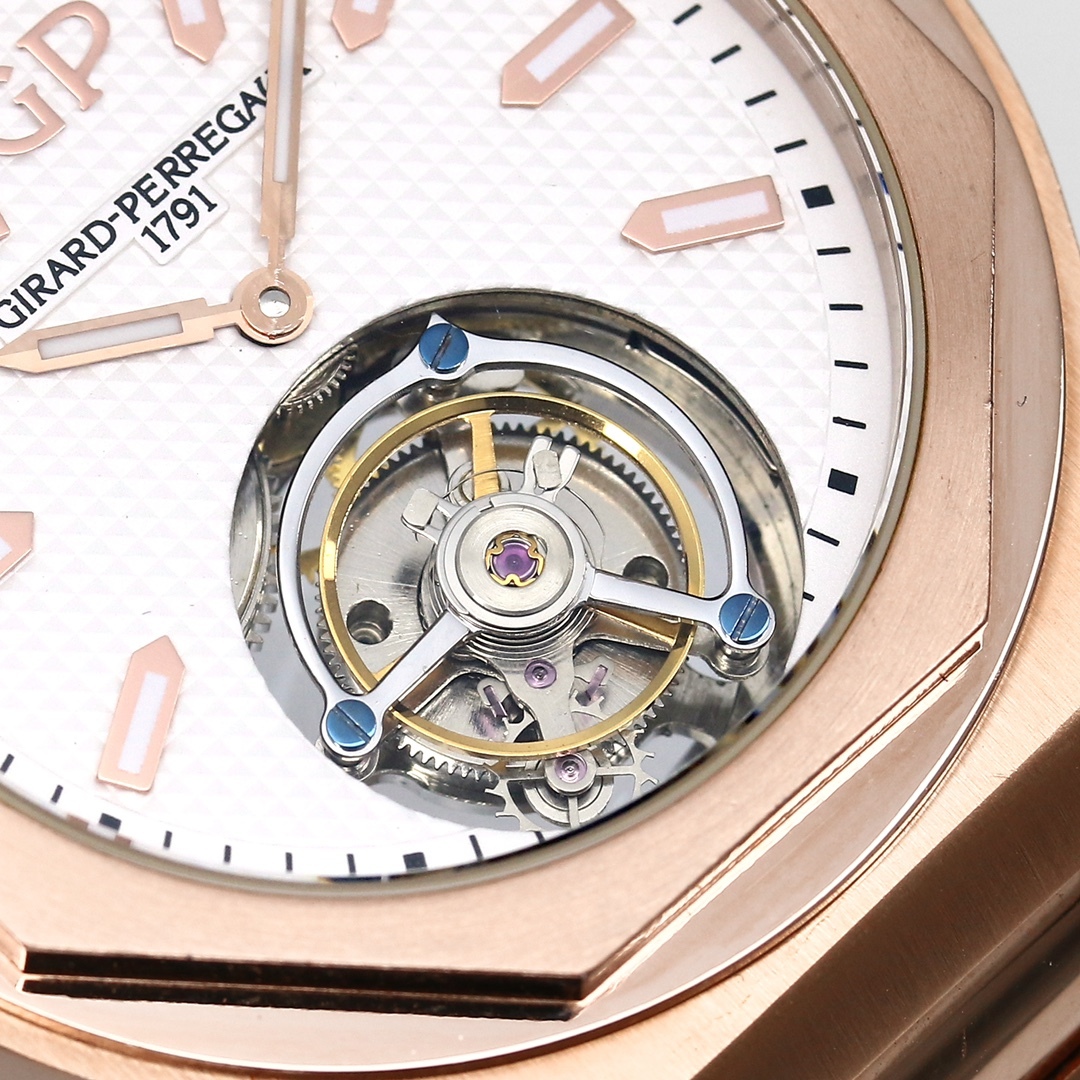 ジラール・ペルゴ「Girard-Perregaux」ラウレアート クロノグラフ トゥールビヨン 腕時計42MM