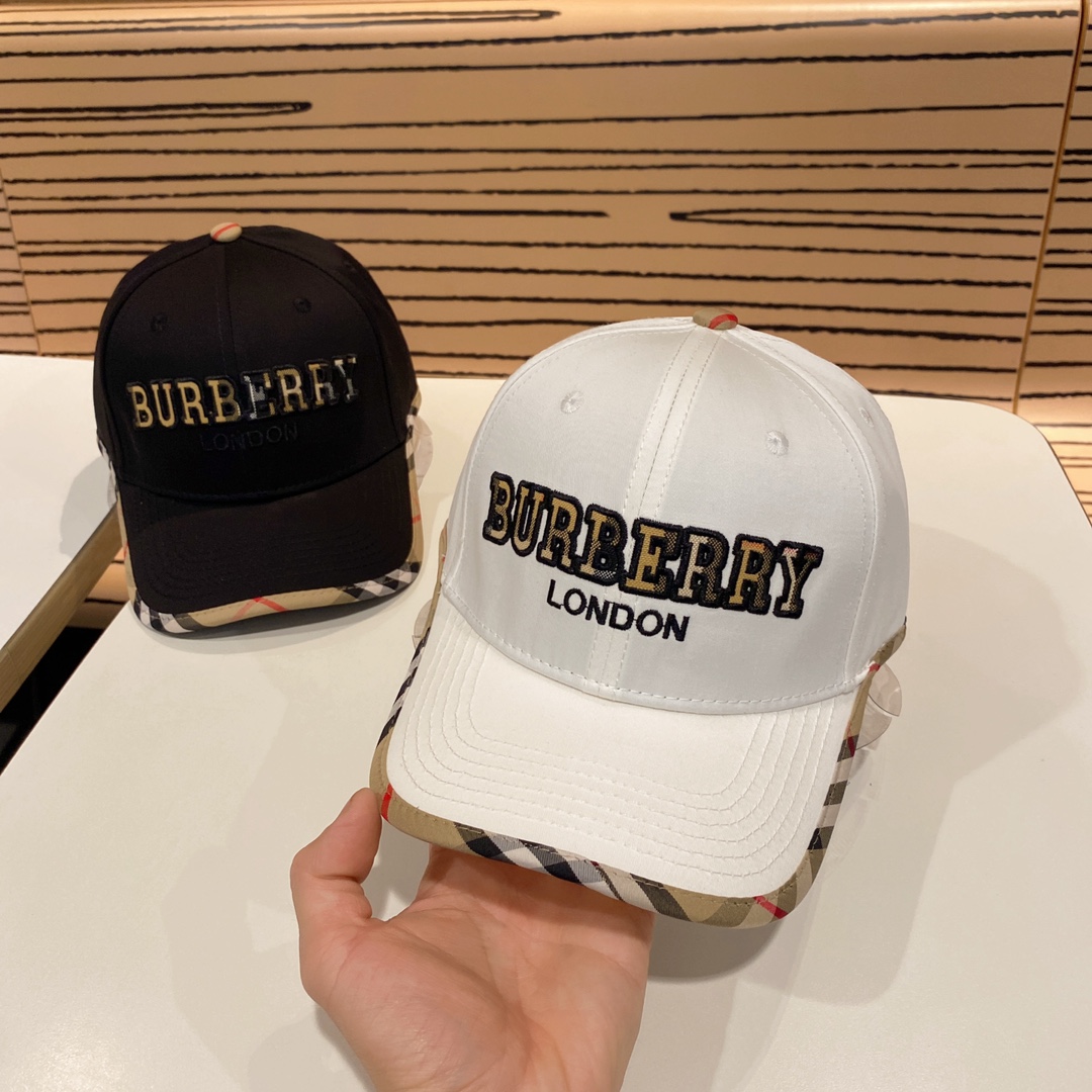 バーバリー「Burberry」リミテッド リネンジュート ベースボールキャップ