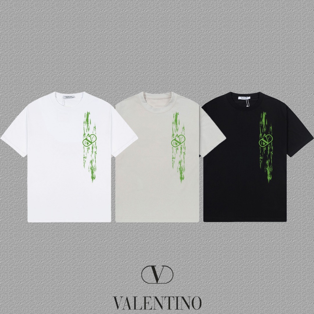 ヴァレンティノ「Valentino」2025FW アルファベットロゴ プリント 半袖Tシャツ