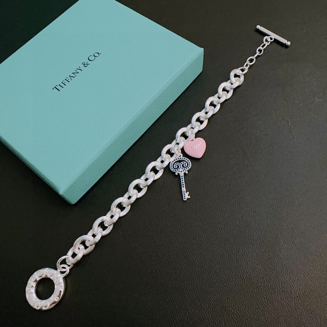 ティファニー「Tiffany & Co.」ポリッシュドシルバーリンク ブレスレット