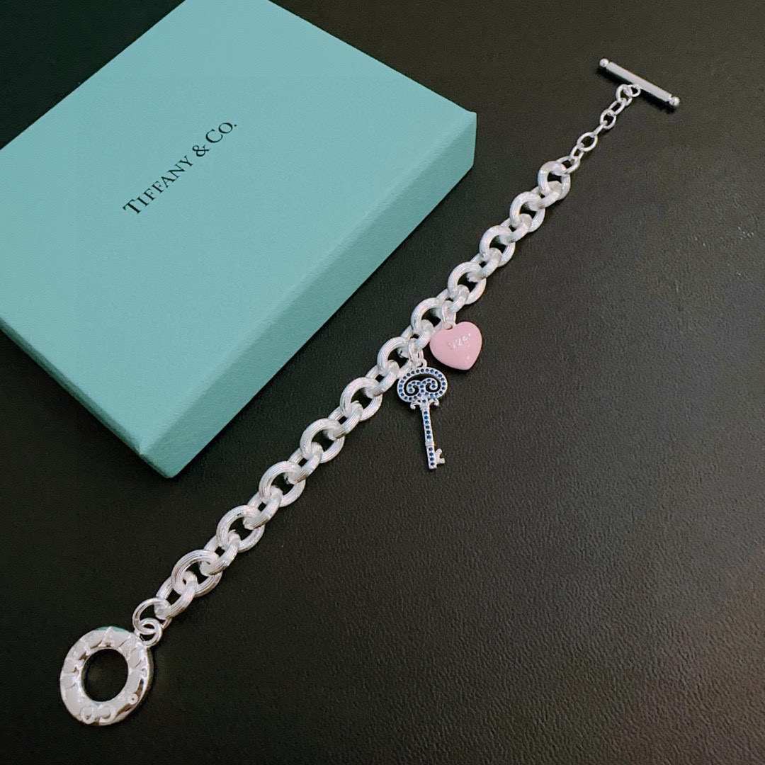 ティファニー「Tiffany & Co.」ポリッシュドシルバーリンク ブレスレット