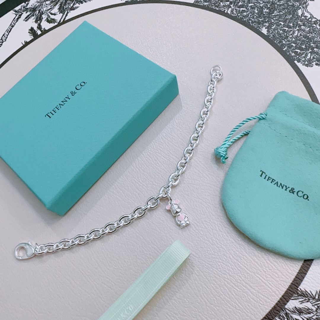 ティファニー「Tiffany & Co.」ポリッシュドシルバーリンク ブレスレット