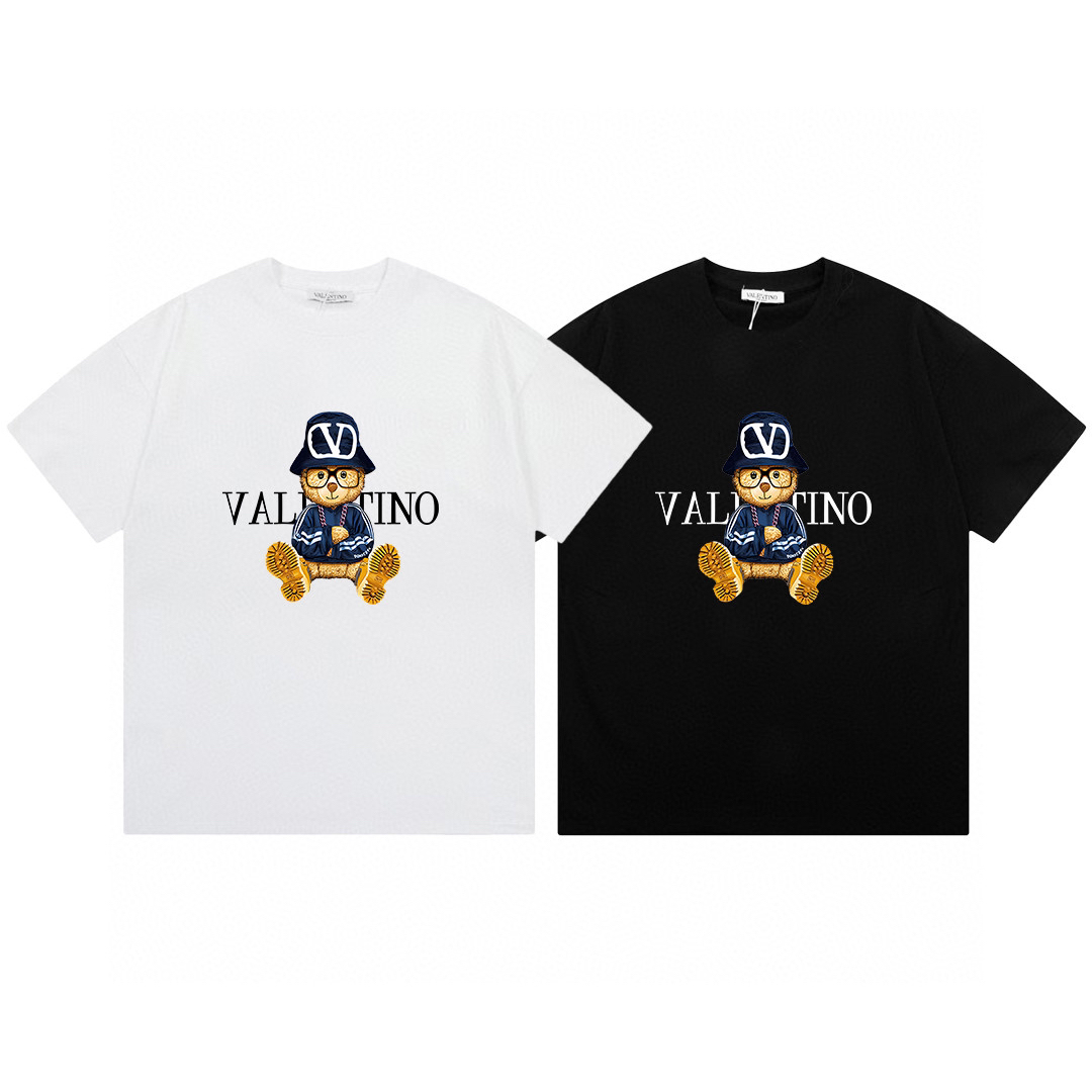 ヴァレンティノ「Valentino」‌STAR ロゴプリント ユニセックス ショートスリーブTシャツ