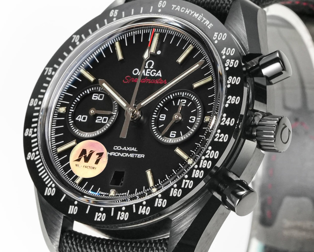 オメガ「Omega」‌N1ファクトリー  月の暗面シリーズ クロノグラフ腕時計44.25mm