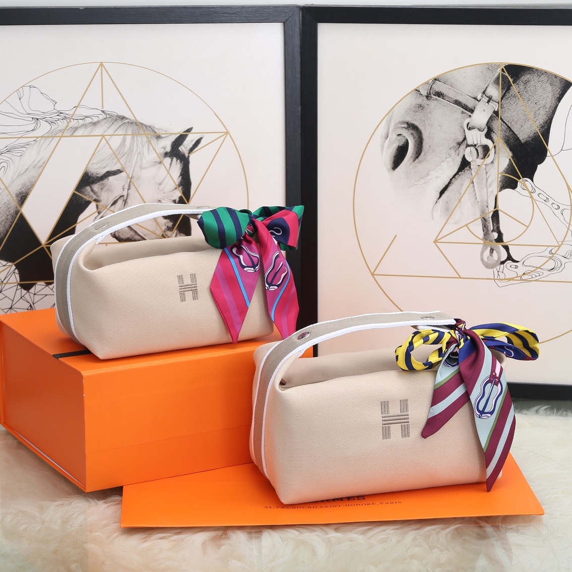 エルメス(Hermès) ブリッドアブラック 収納バッグ 9色