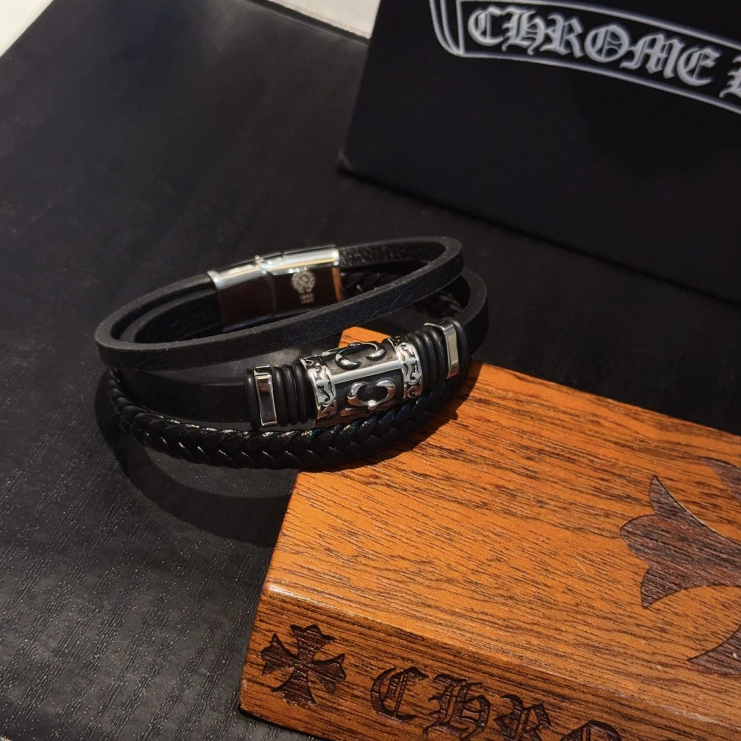 クロムハーツ「Chrome Hearts」ブレスレット - ヴィンテージ＆ロックテイスト ペア用