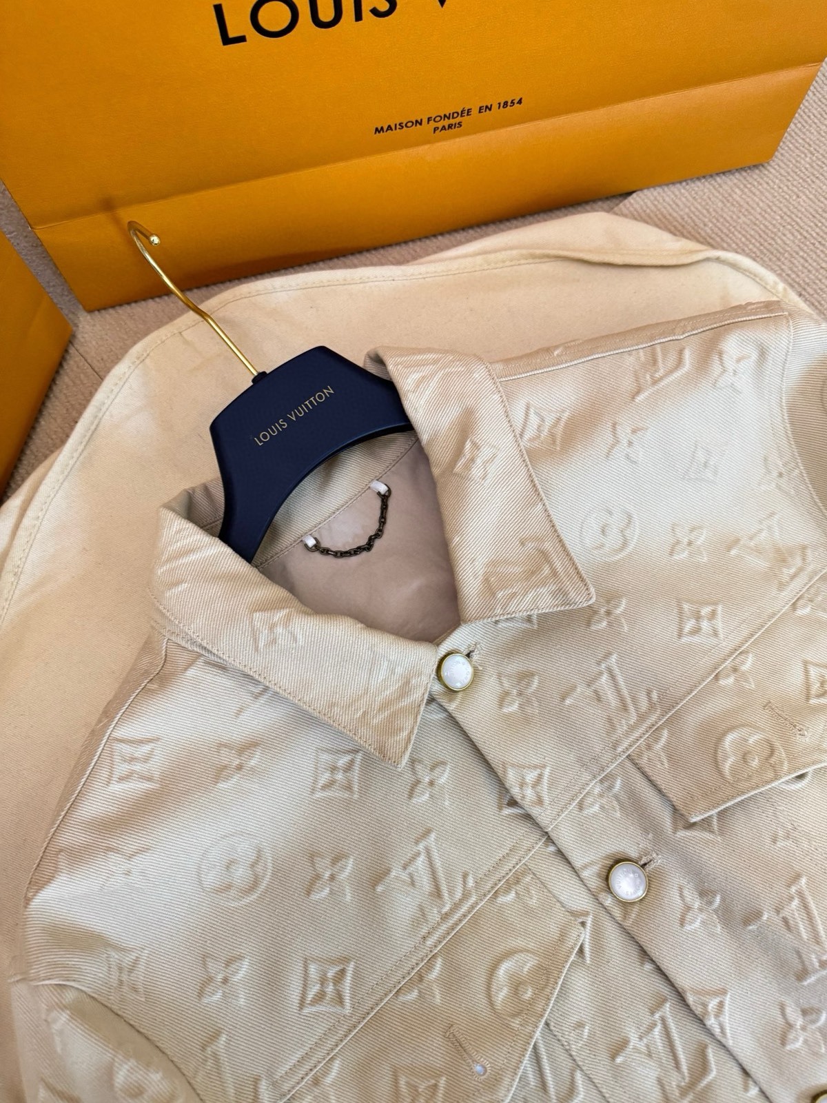 ルイ・ヴィトン「Louis Vuitton」 MONOGRAM レリーフ デニム ジャケット