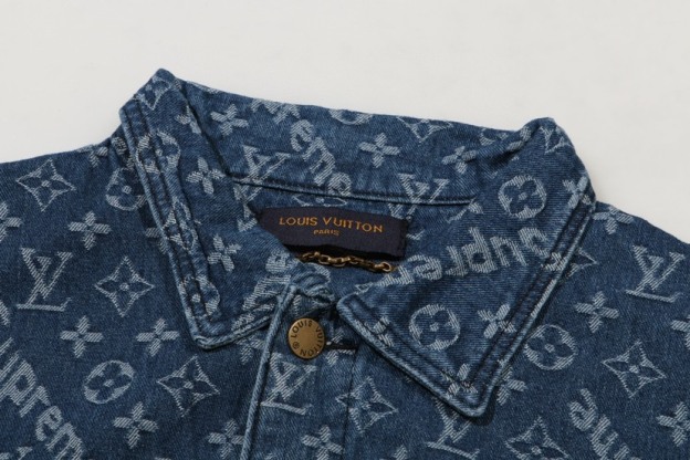 ルイ・ヴィトン「Louis Vuitton」× SUPREME フルプリント ジャカード デニム ジャケット