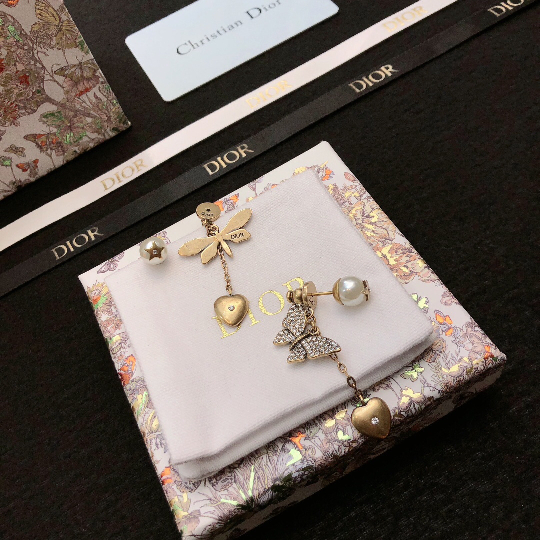 ディオール「Dior」J'ADIOR フルダイヤモンド イヤリング