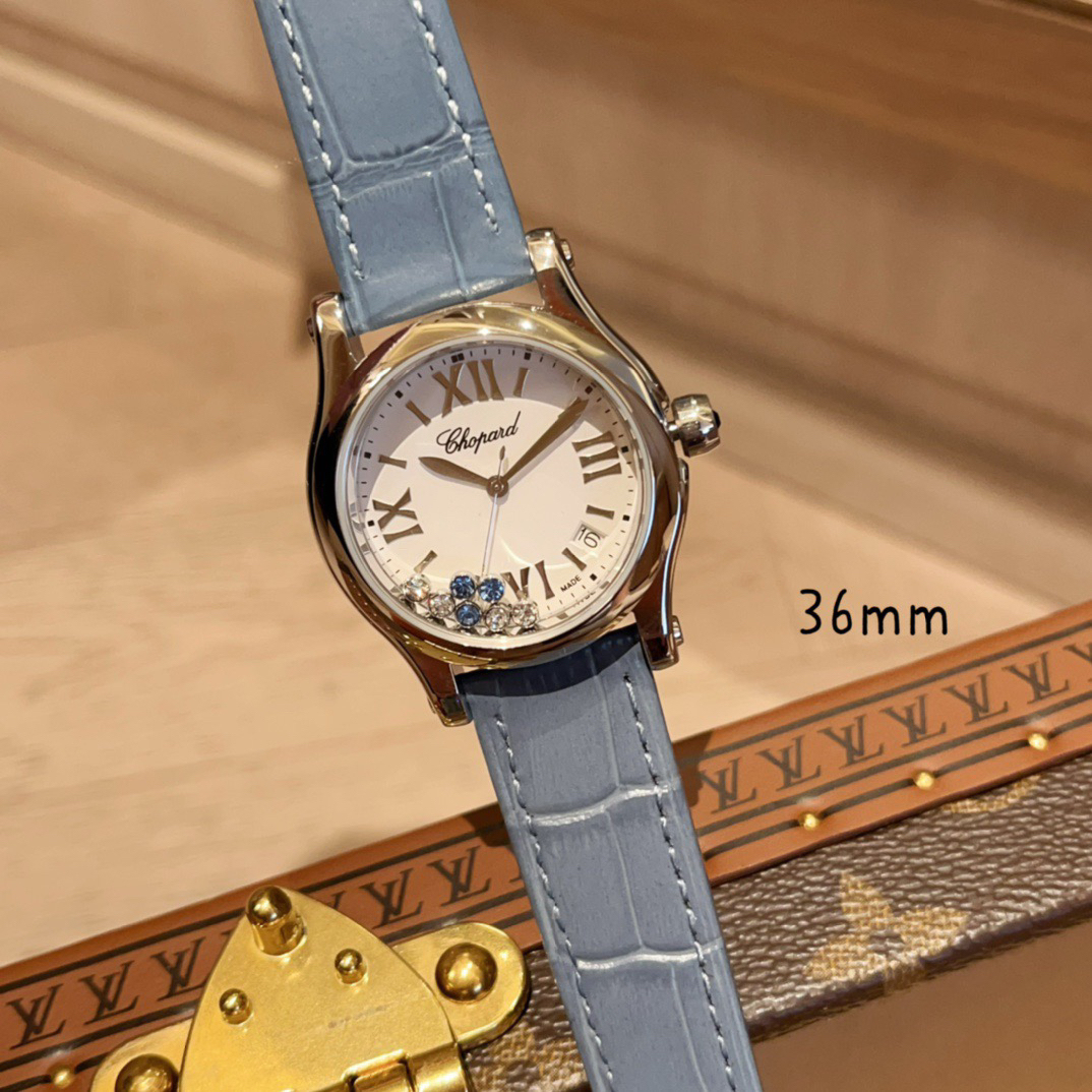 ショパール「Chopard」ハッピーダイヤモンドレディースウォッチ36mm