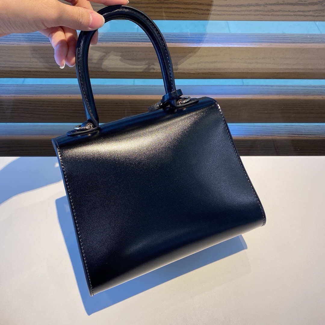 デルヴォー「Delvaux」Brillant Box ダブルリング ハンドバッグ