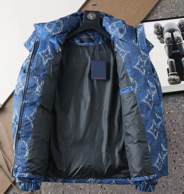 ルイ・ヴィトン「Louis Vuitton」‌秋冬用フード付きダウンジャケット 男女兼用
