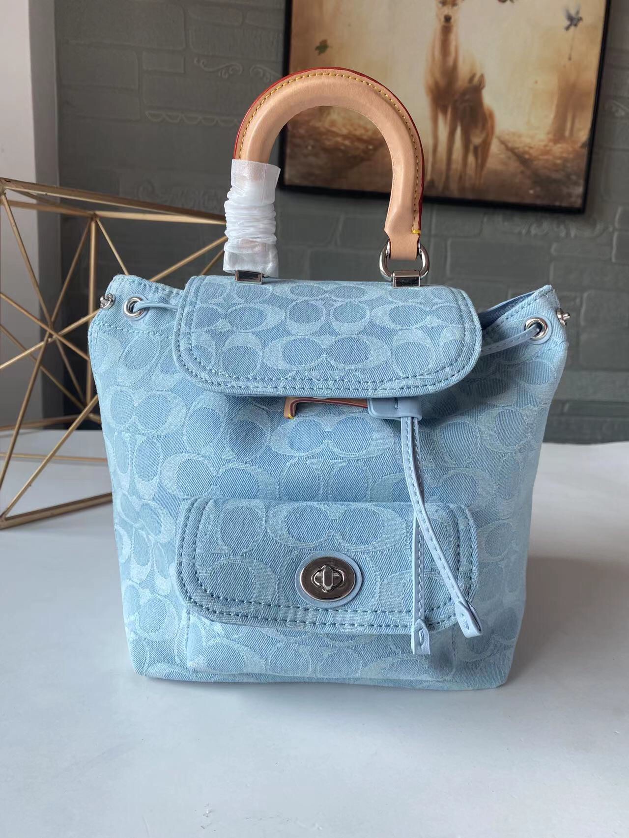 コーチ「Coach」Riya 21 デニム バックパック