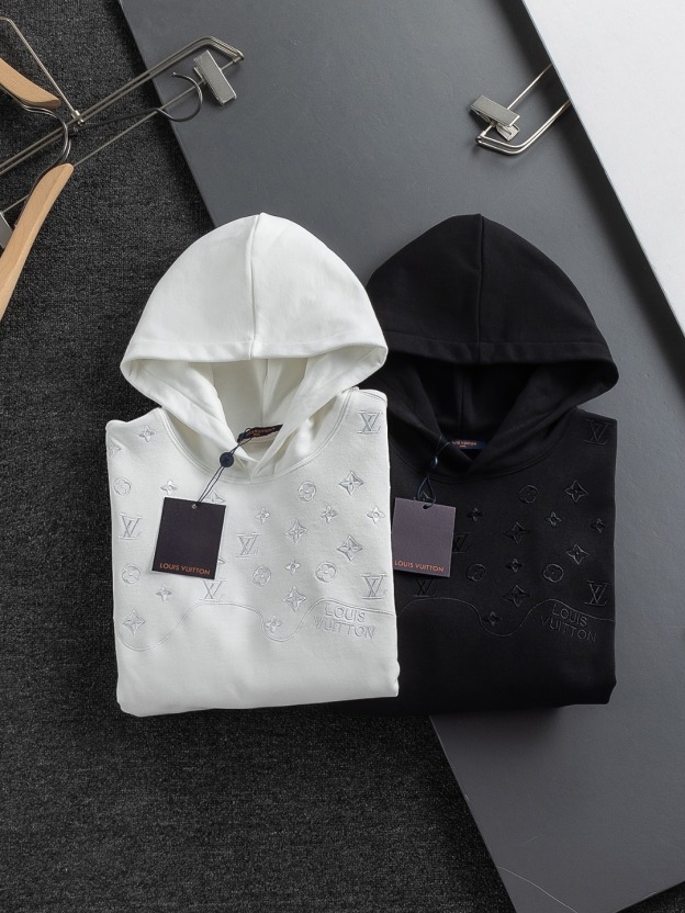 ルイ・ヴィトン「Louis Vuitton」秋冬新作刺繍付きフード付きスウェットシャツ