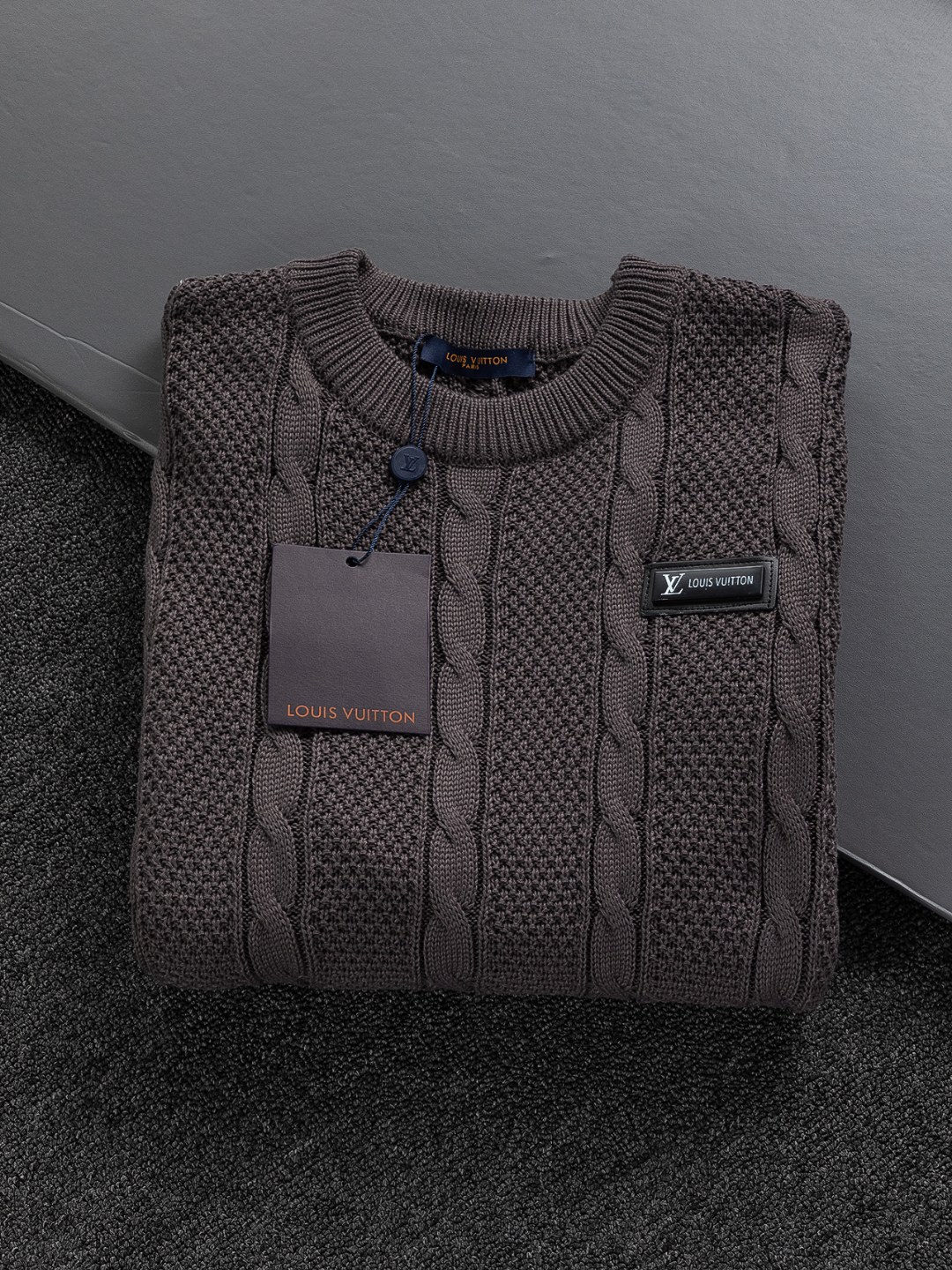 ルイ・ヴィトン「Louis Vuitton」秋冬新作ニットクルーネックセーター