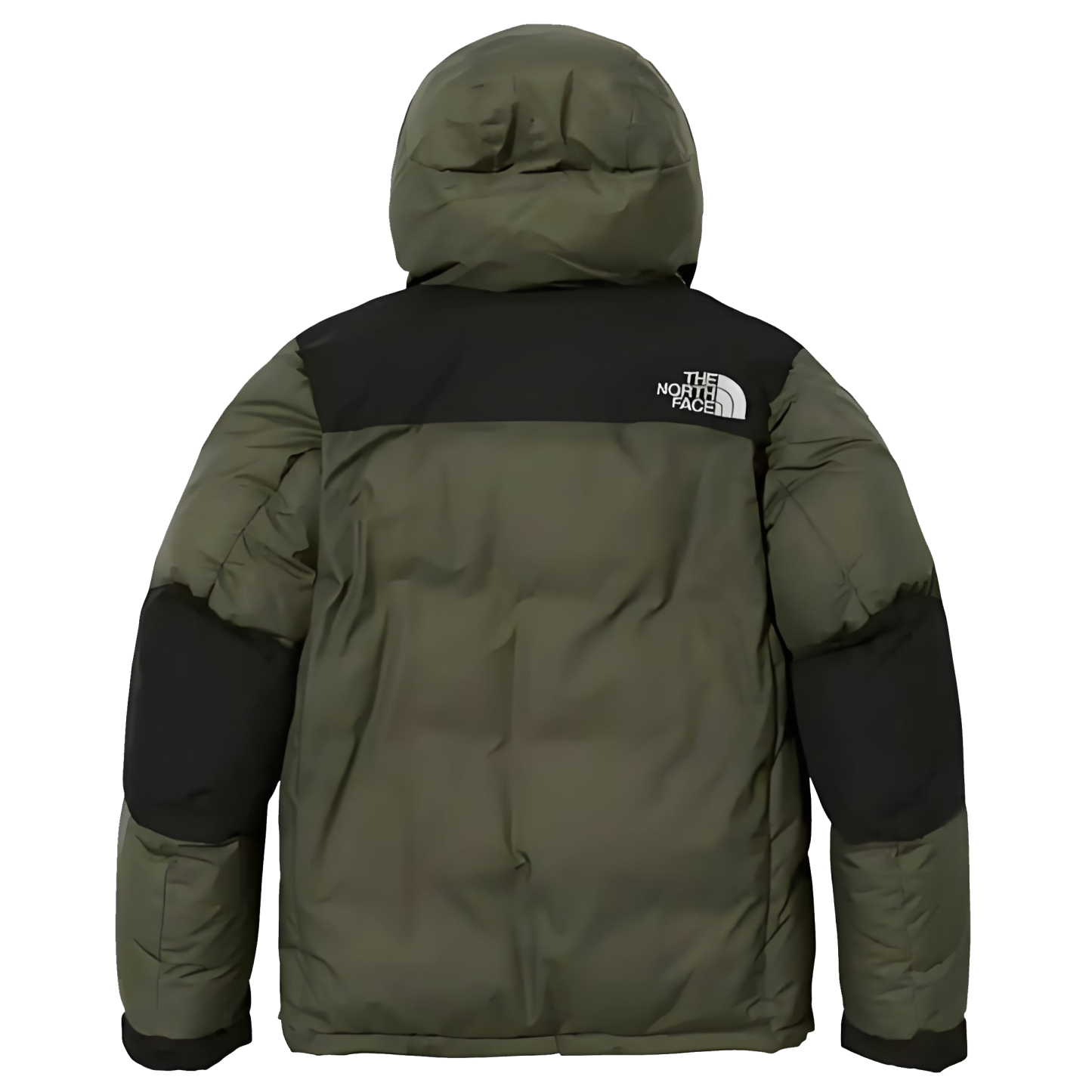 【特価人気商品】ザ・ノースフェイス パッチワークデザインのフード付きダウンジャケット