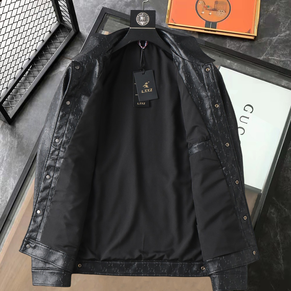 グッチ「Gucci 」秋冬新作メンズラペルレザージャケット