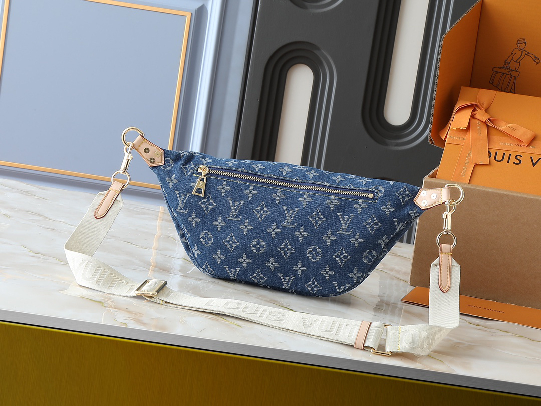 ルイ・ヴィトン「Louis Vuitton」デニムウエストポーチ