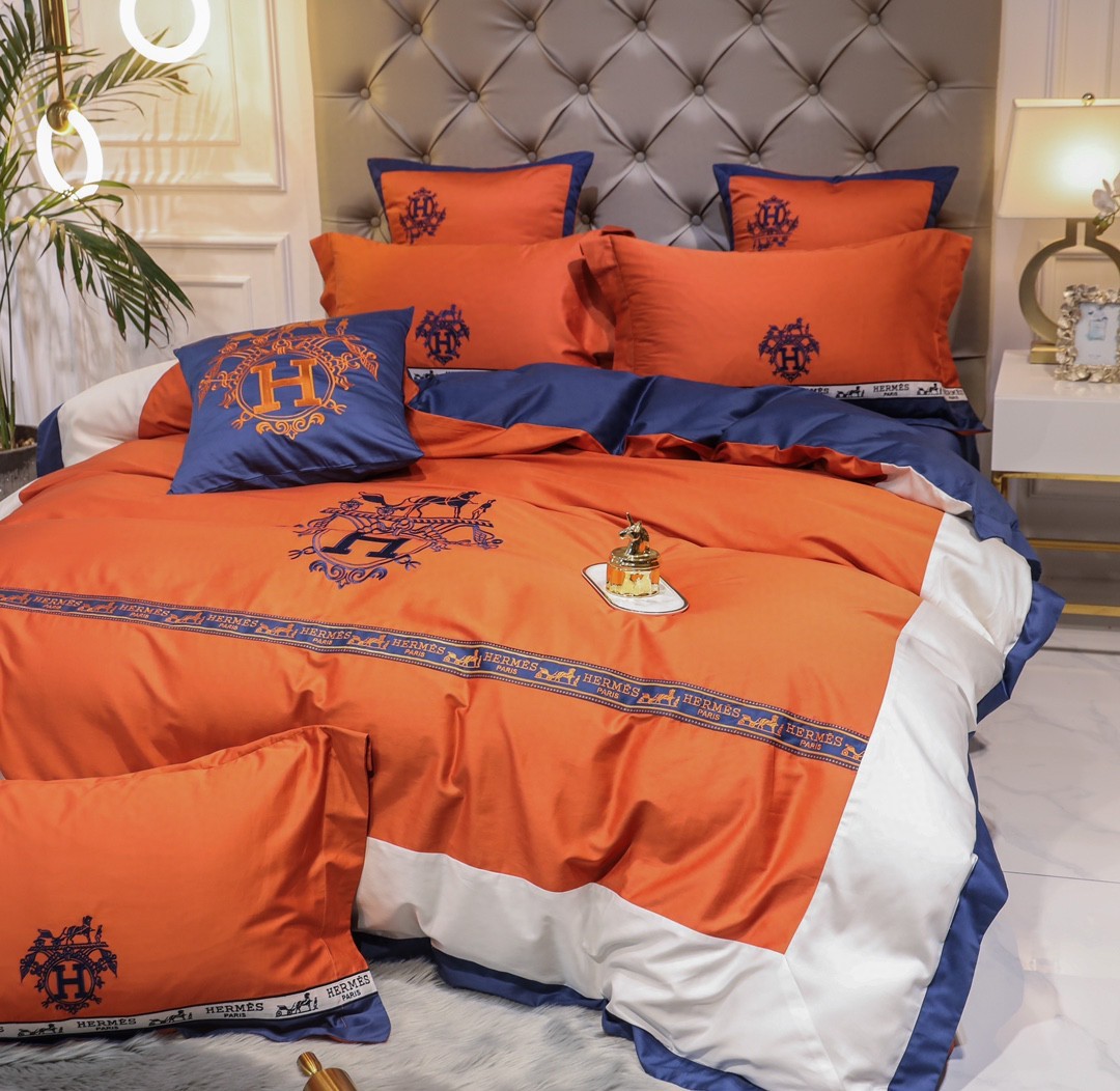 エルメス「Hermès」プレミアムコットン デジタルプリント 4点セット