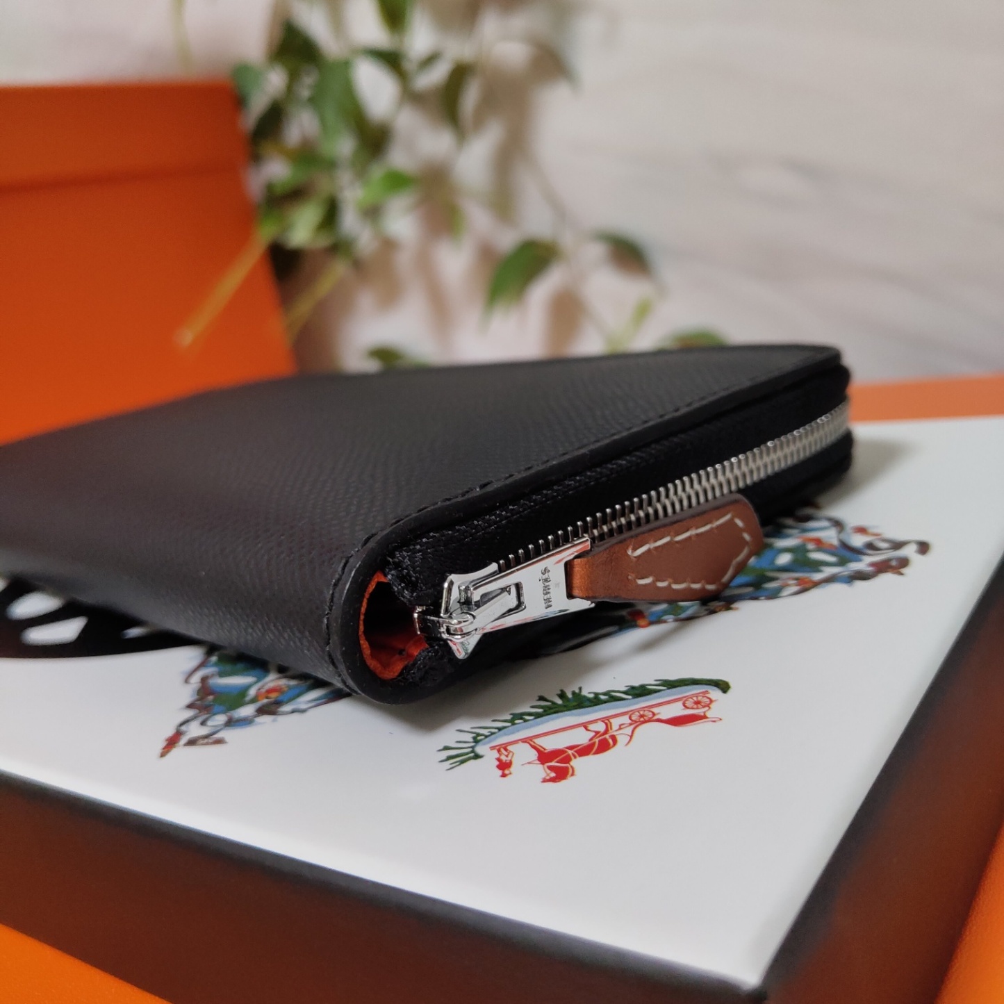 エルメス エプソムレザー ジッパーウォレット