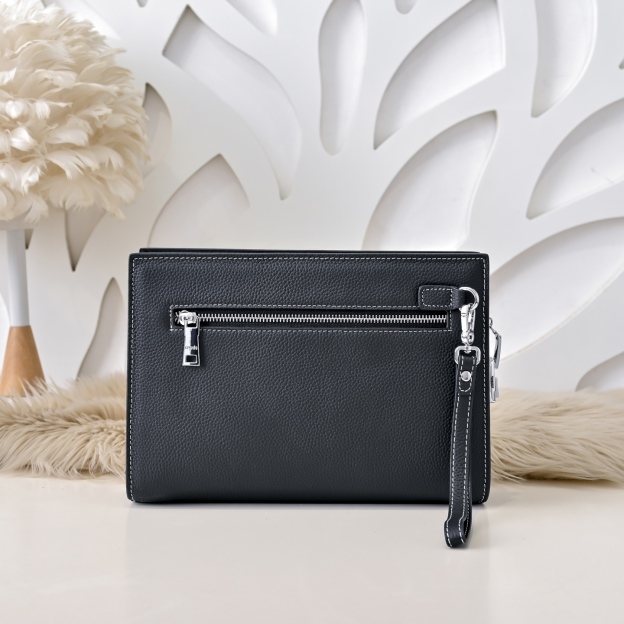 エルメス ジップ レザー クラッチバッグ