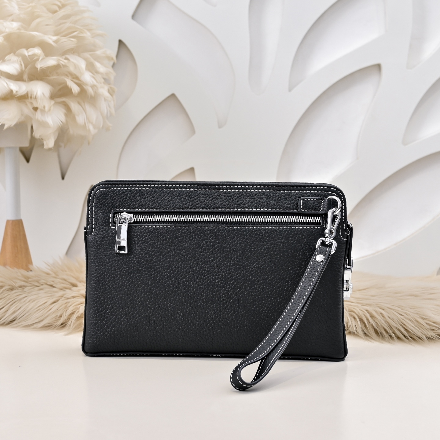 エルメス エヴリン ジップ レザー クラッチバッグ「Evelyne Clutch」