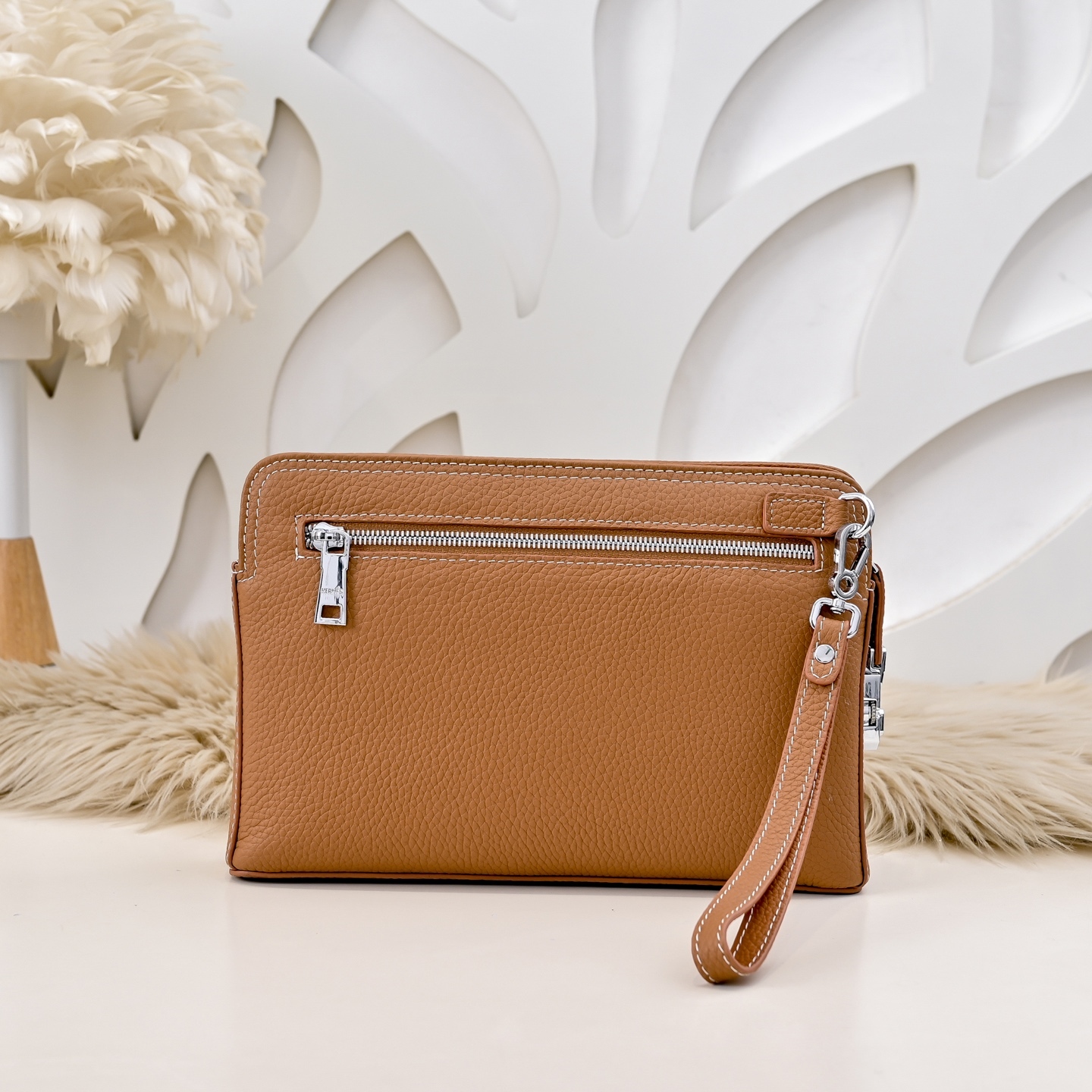 エルメス エヴリン ジップ レザー クラッチバッグ「Evelyne Clutch」
