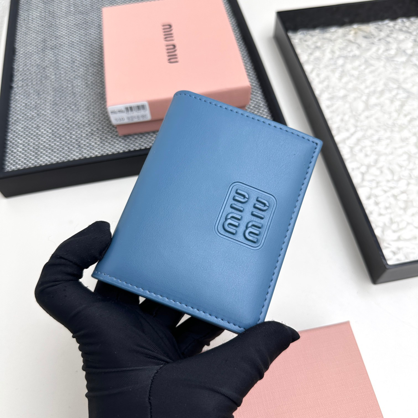 ミュウミュウ アルカディ レザー 財布「Arcadie Wallet」