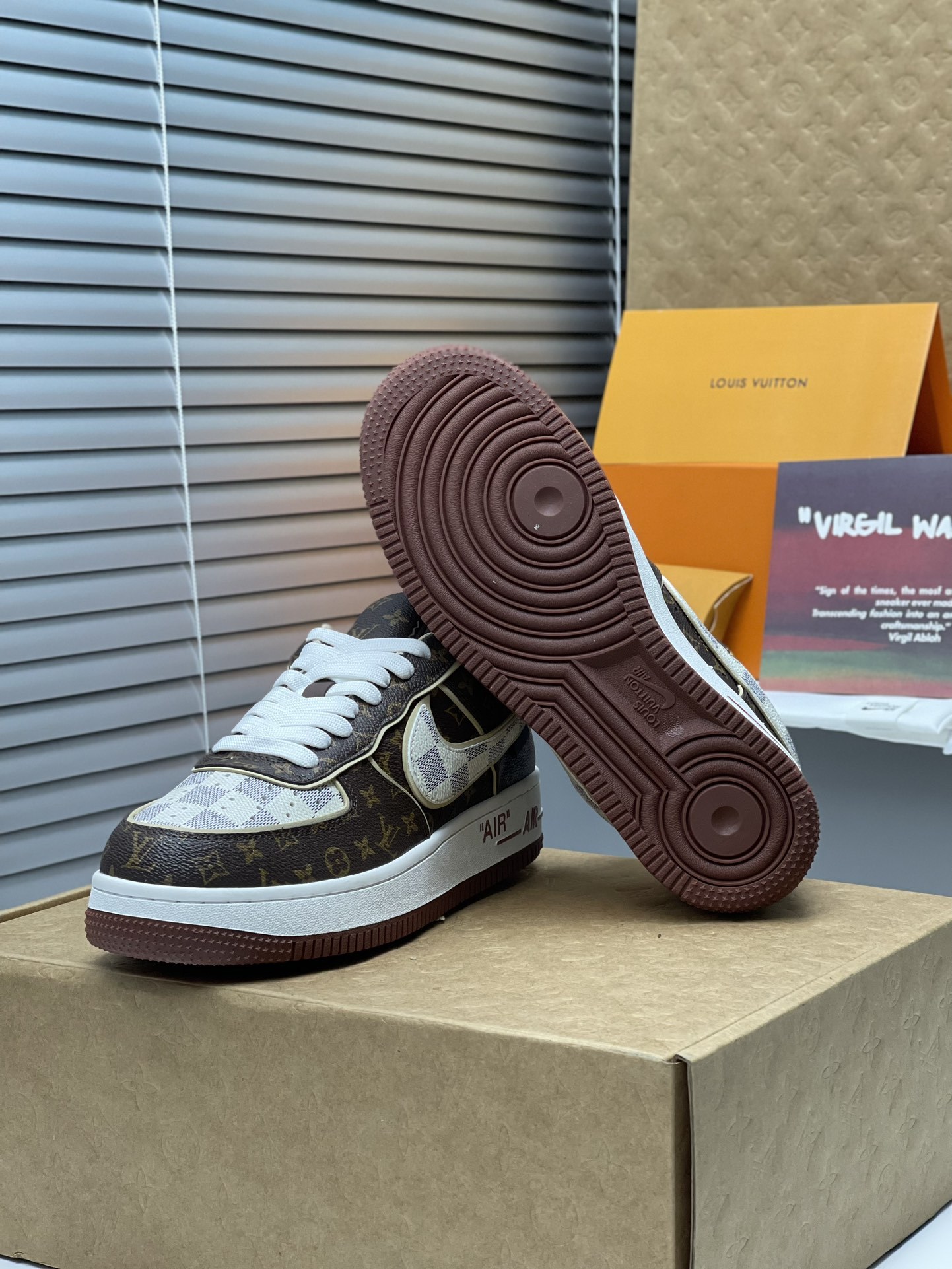 「ルイ・ヴィトン」Nike Air Force 1 Low 限定スニーカー