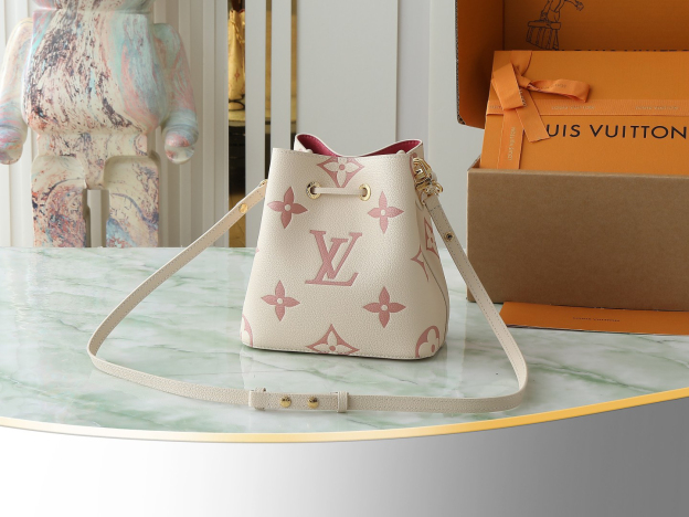 ルイ・ヴィトン「Louis Vuitton」NÉONOÉ BB ハンドバッグ アイボリー×ピンク‌ ‌