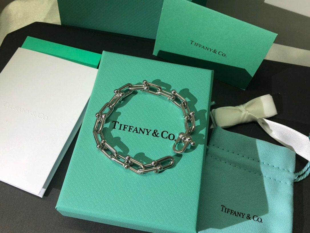 ティファニー「Tiffany & Co.」ポリッシュドシルバーリンク ブレスレット
