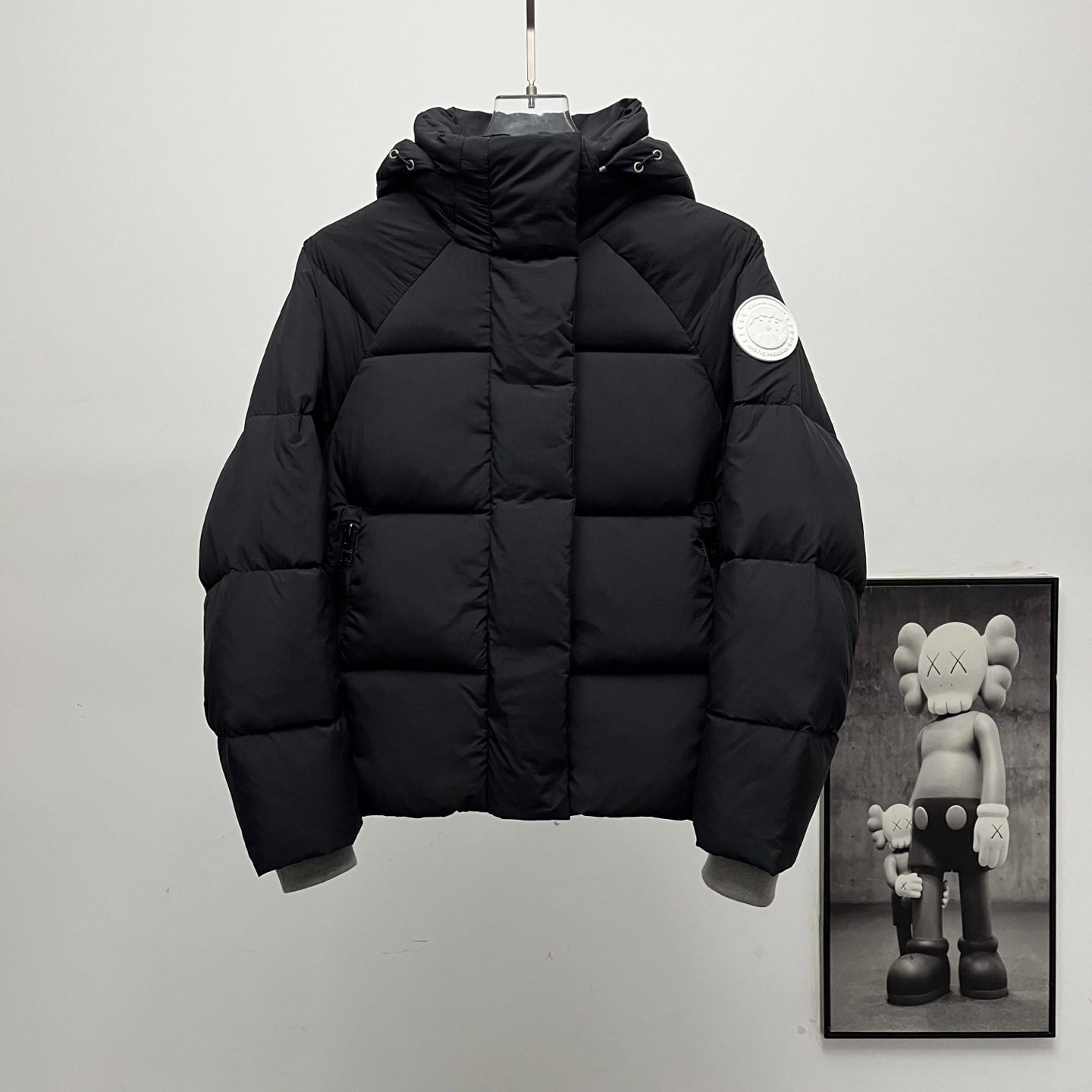 カナダグース フード付きファー付きダウンジャケット 男女兼用