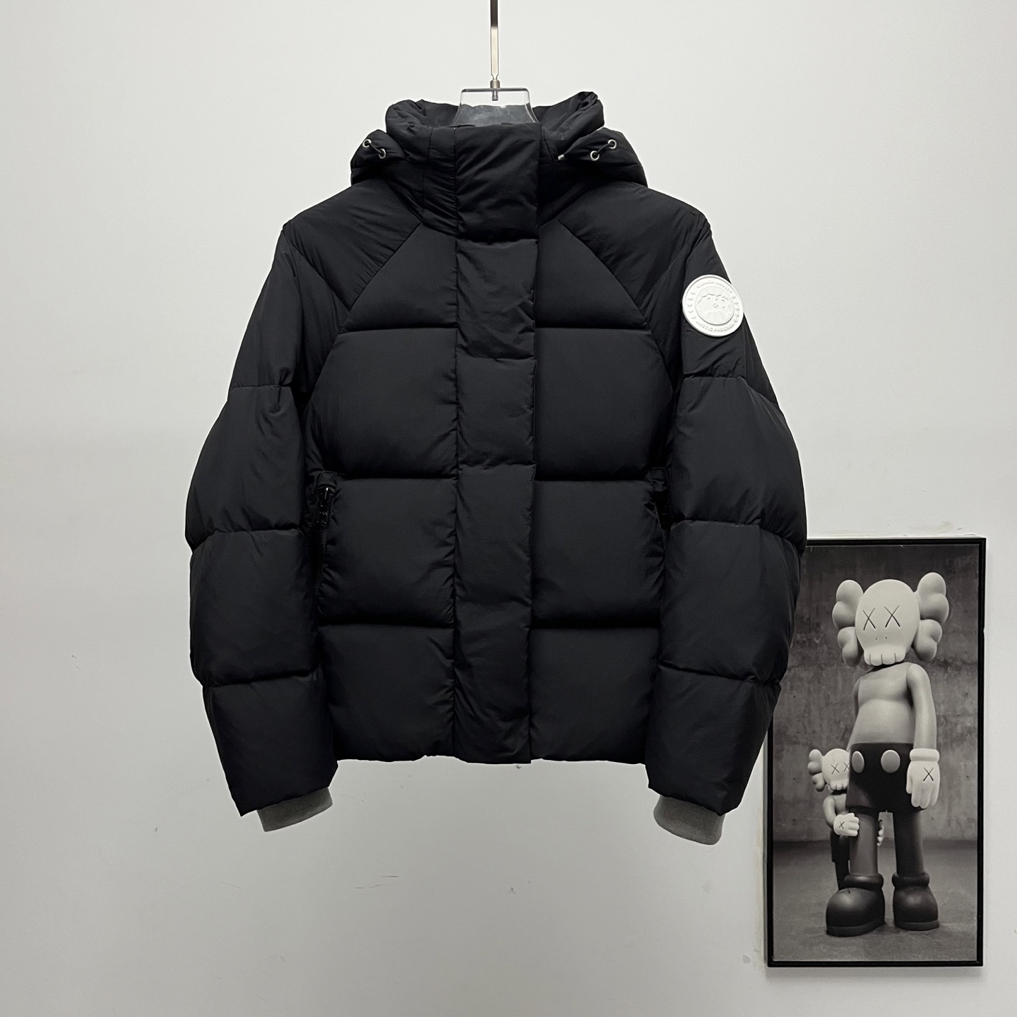 カナダグース フード付きファー付きダウンジャケット 男女兼用