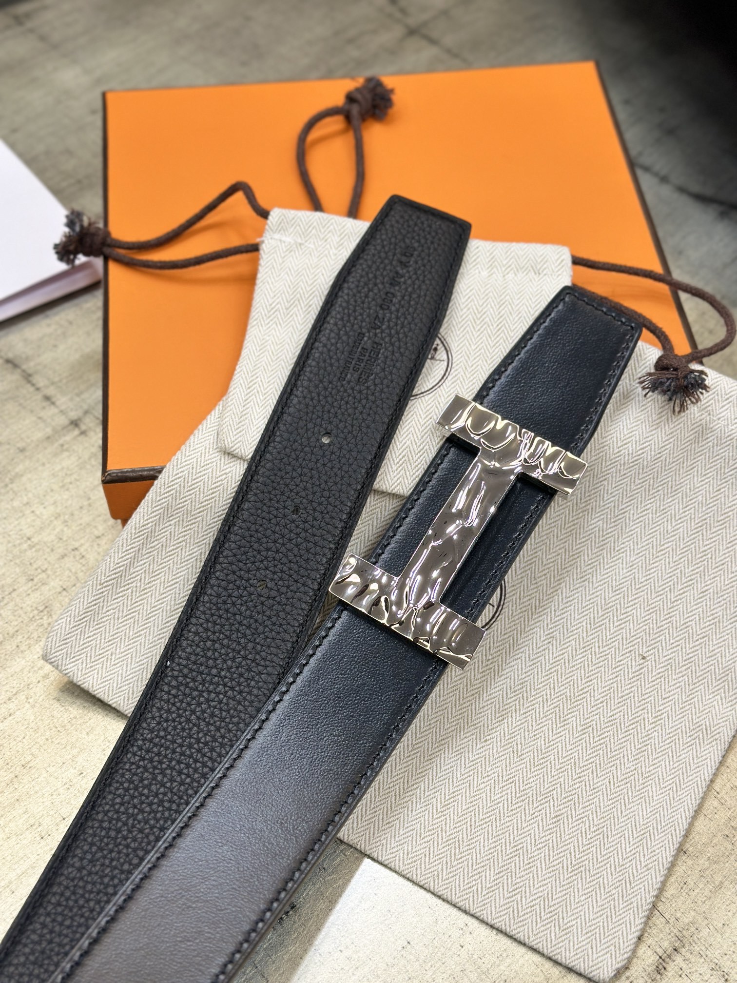 【限定入荷】Hermès フレンチ紳士ベルト「全長約 100cm」