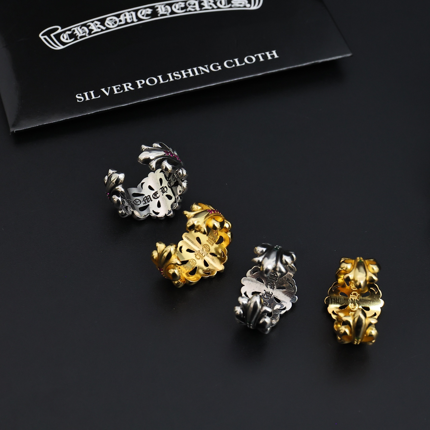 クロムハーツ「Chrome Hearts」クラシックヴィンテージ＆モダンリング - サイズ調整可能