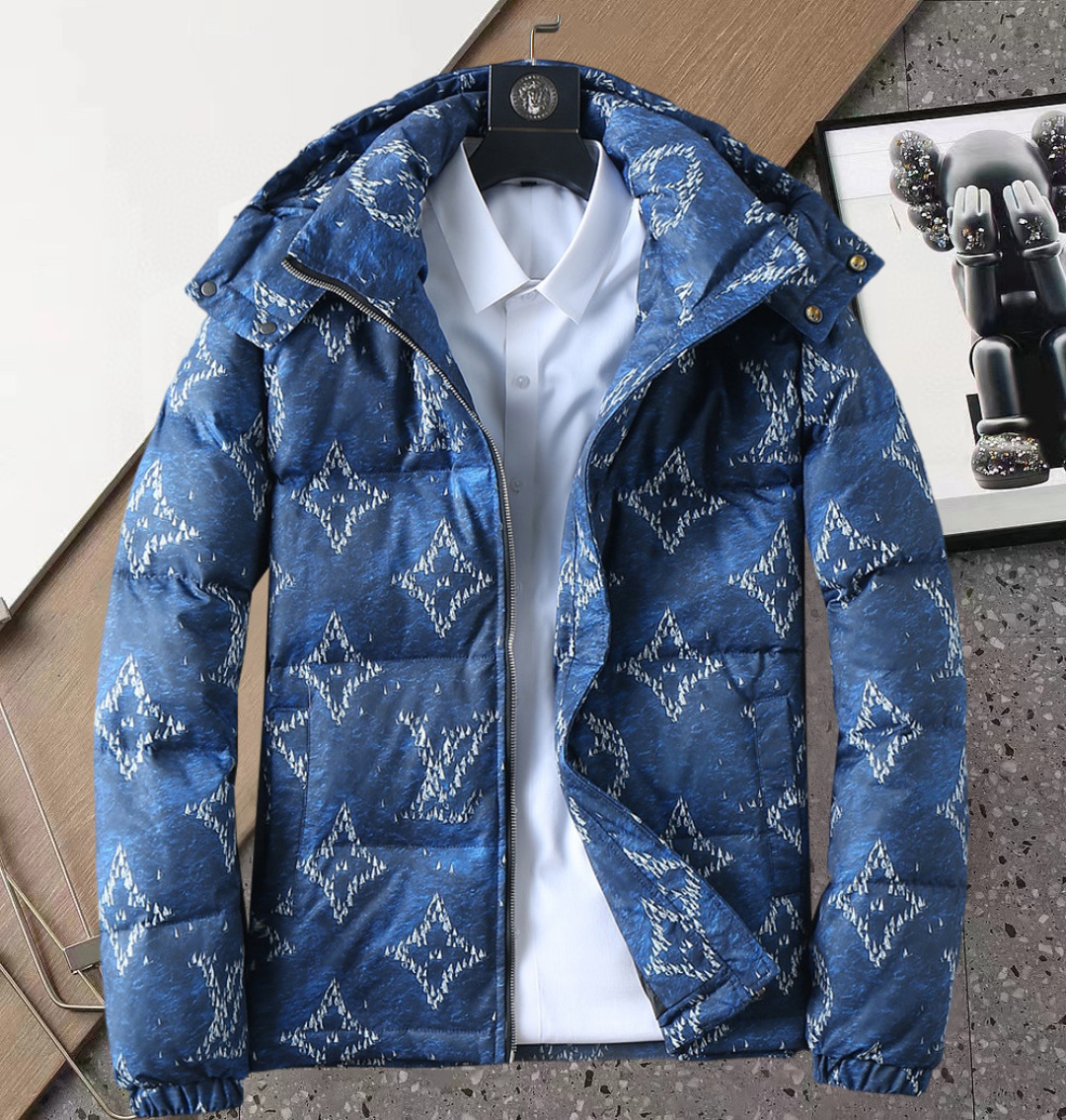 ルイ・ヴィトン「Louis Vuitton」‌秋冬用フード付きダウンジャケット 男女兼用