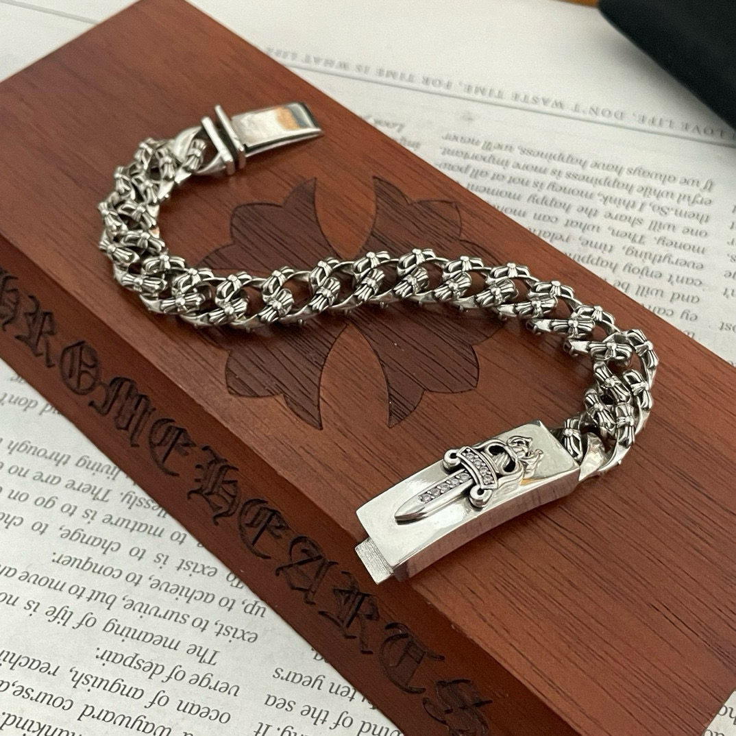 クロムハーツ「Chrome Hearts」ブレスレット - ヴィンテージ＆ロックテイスト ペア用