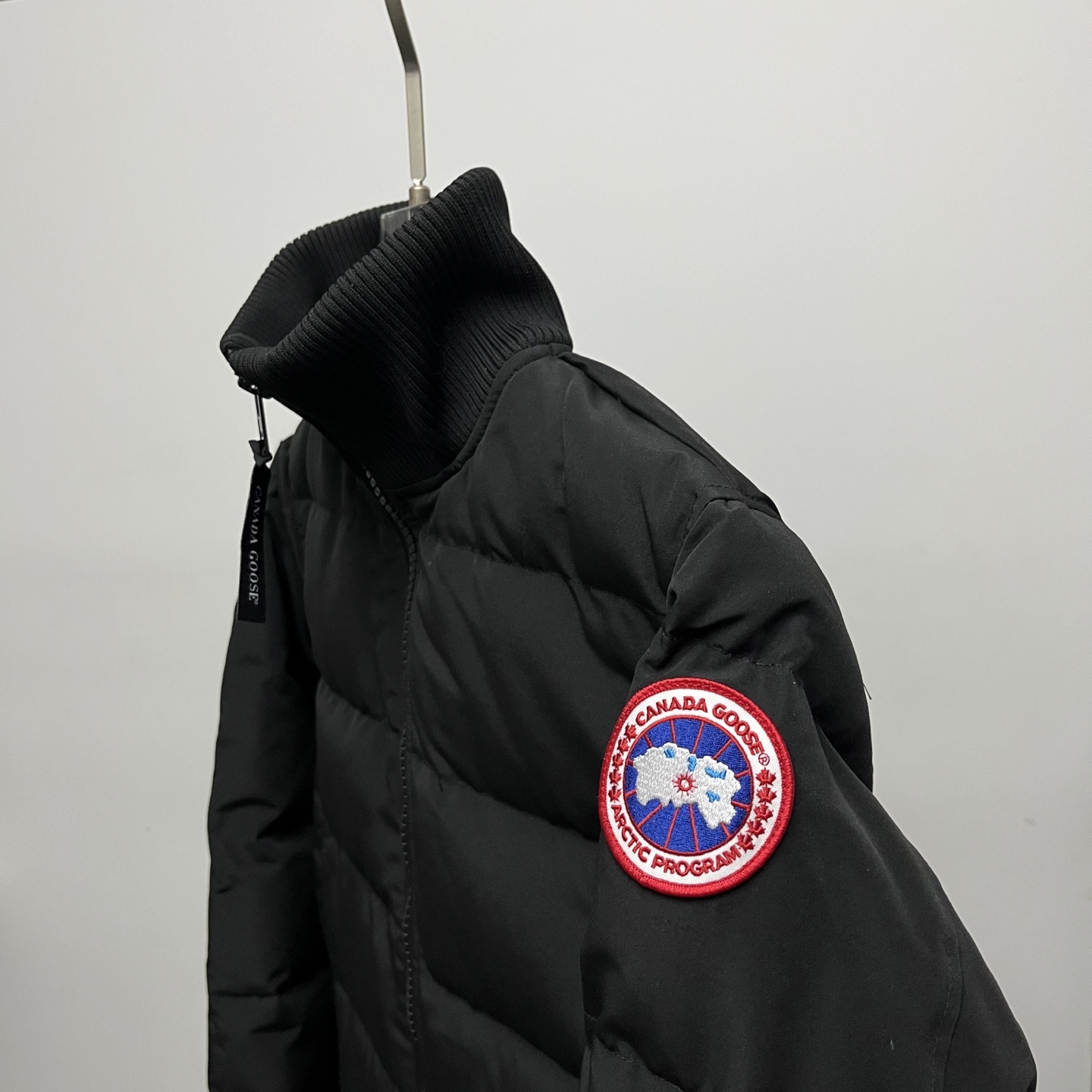 カナダグース メンズ ニットスタンドカラーダウンジャケット