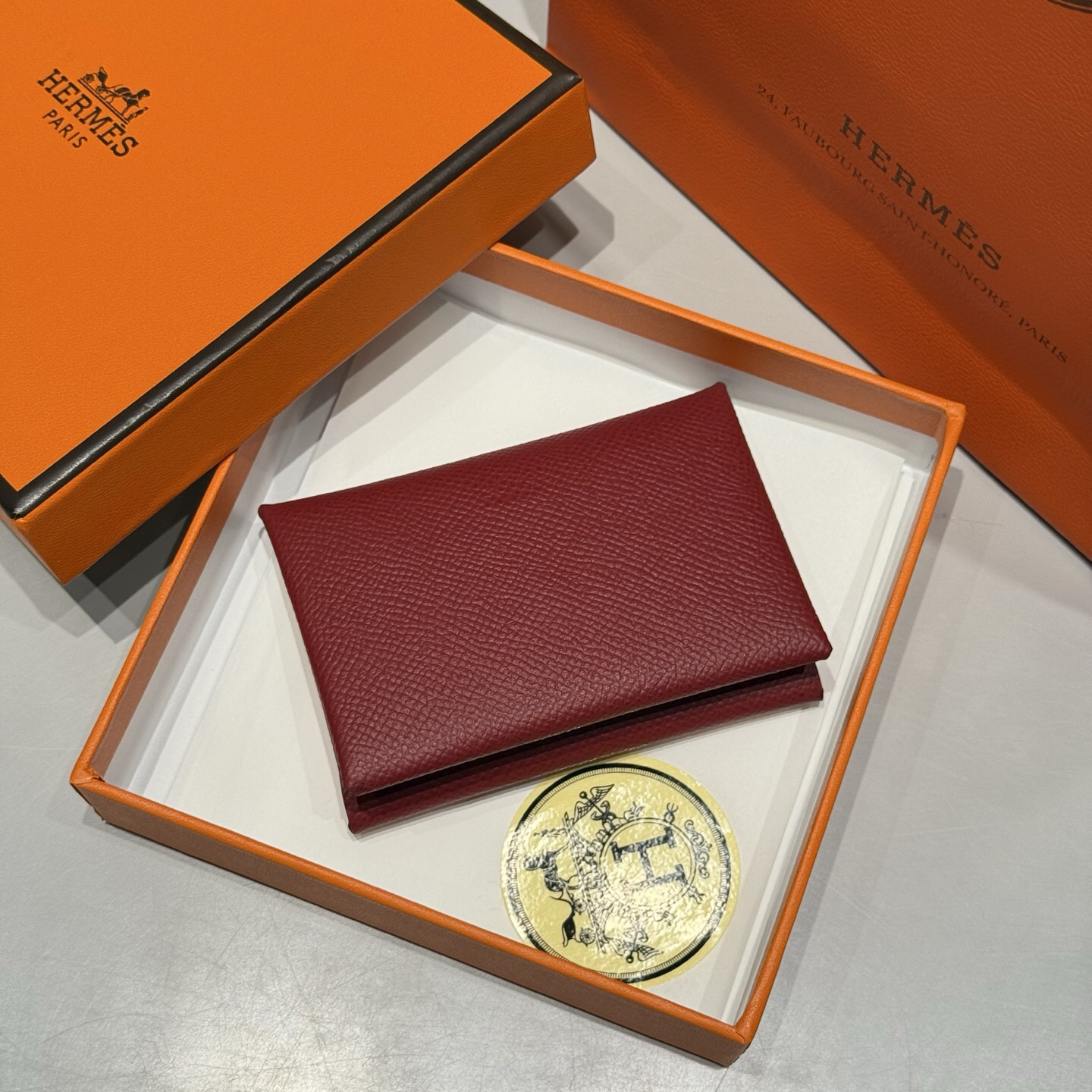 【限定新入荷】エルメス Calvi Duo 二層仕様カードケース「薄型収納」
