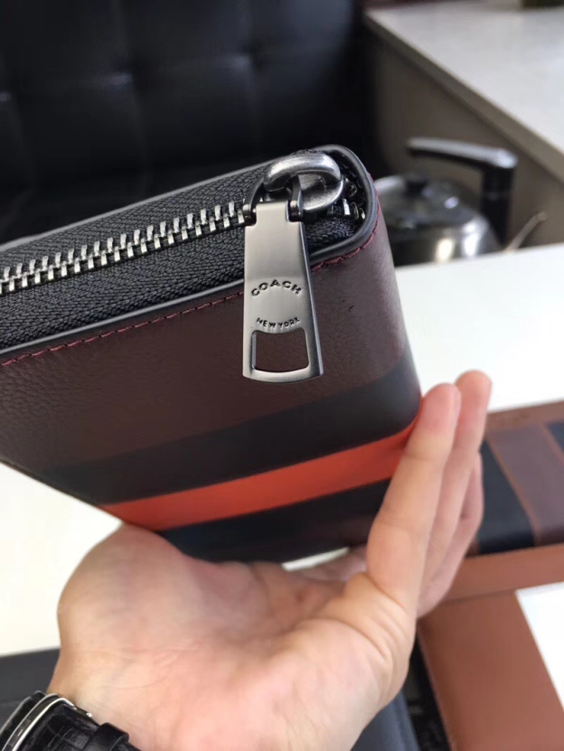 コーチ「Coach」メンズ ラウンドファスナー ロングウォレット